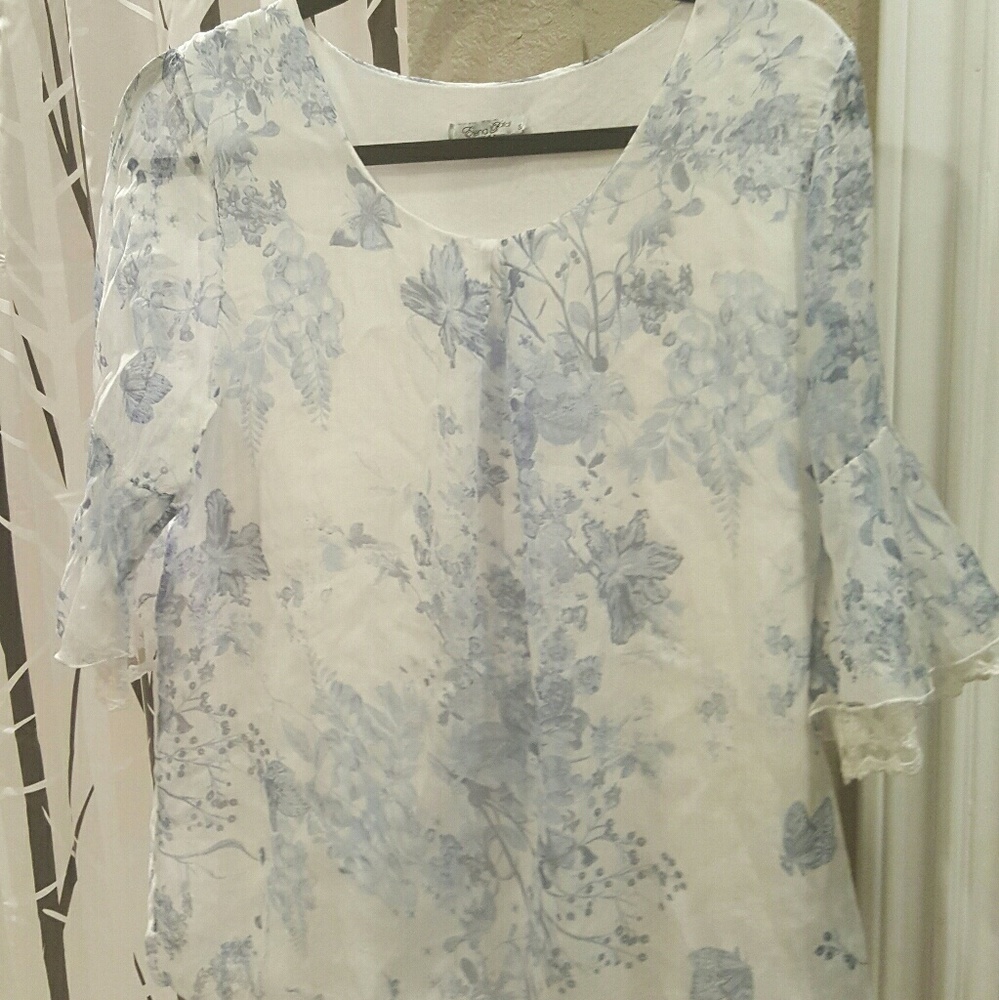 Elena Baldi shirt with ruffles